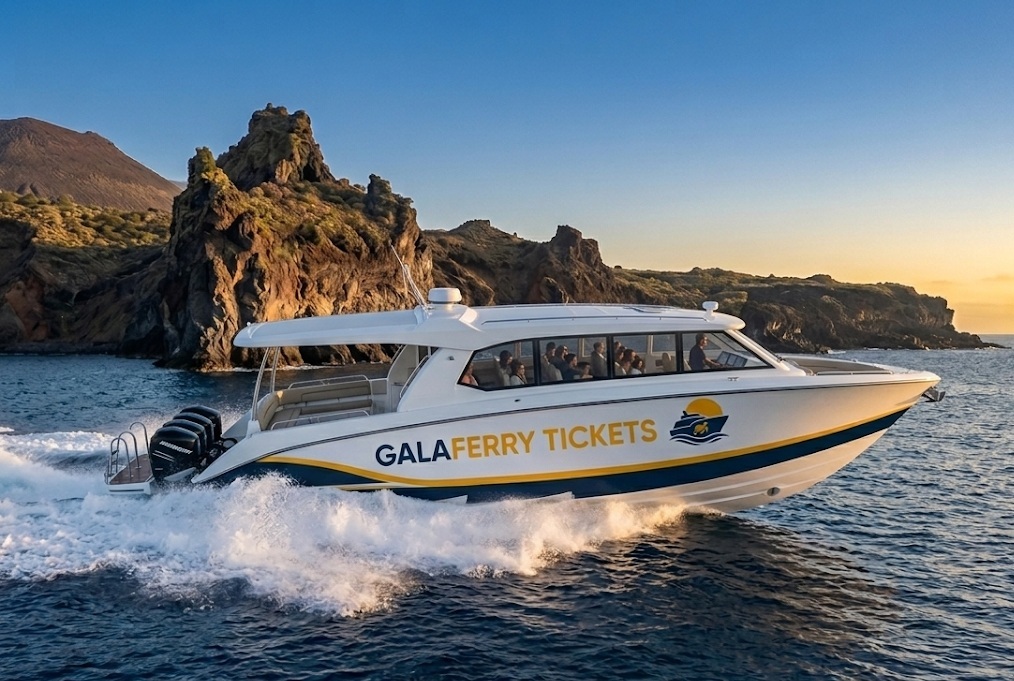 Ferry in Galapagos Islands